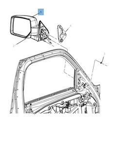 Buitenspiegel voor Jeep Cherokee