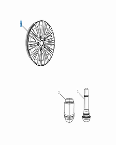 Lichtmetalen velg 6.5 x 17'' voor Lancia Voyager