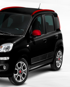 MAT RODE SPIEGELKAPPEN VOOR FIAT PANDA