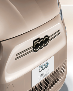 MESSING LOGO 500e VOORKANT