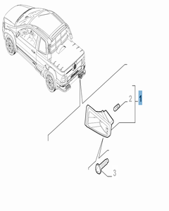 Linker kentekenplaatverlichting voor Fiat Professional Strada