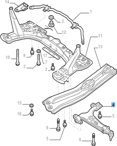 Linker schommelarm voor Alfa Romeo