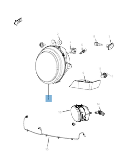 Voorlicht voor Jeep Compass/Patriot