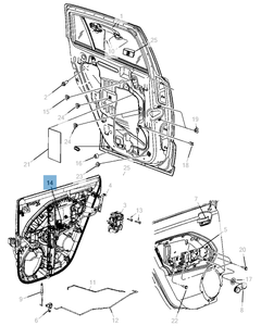 Raamopener voor Jeep Compass/Patriot