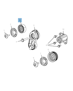 Vaste riemspanner voor Jeep