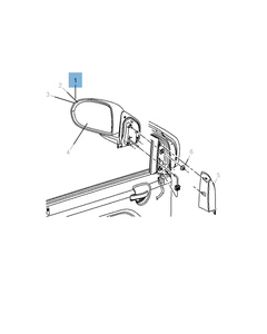 Buitenspiegel voor Jeep Compass/Patriot