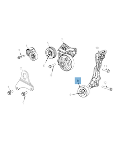 Vaste riemspanner voor Jeep