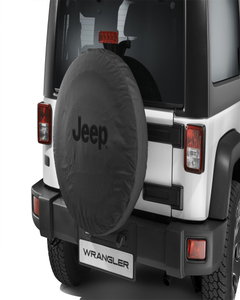 Bescherming voor reservewiel met zwart Jeep-logo