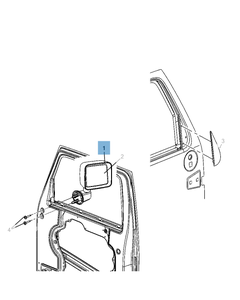 Buitenspiegel voor Jeep Wrangler