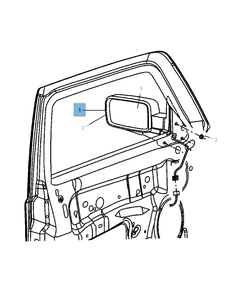 Elektrische buitenspiegel voor Jeep Commander