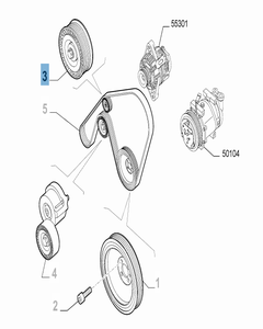 Vaste riemspanner voor Alfa Romeo
