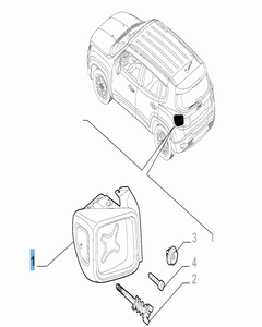 Vast rechter achterlicht voor Jeep Renegade