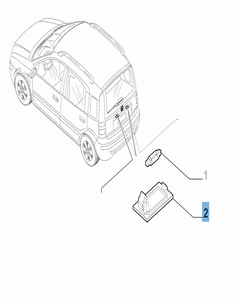 Kentekenplaatverlichting voor Fiat en Fiat Professional