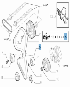 Vaste riemspanner voor Fiat Professional Scudo
