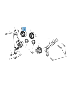 Vaste riemspanner voor Jeep Wrangler