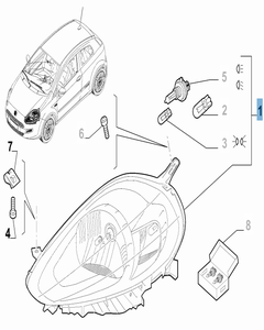 Linker voorlicht voor Fiat en Fiat Professional