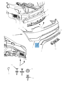 Lamp achterlicht voor Lancia Flavia
