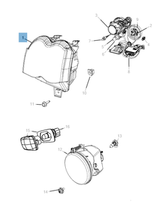 Voorlicht voor Jeep Grand Cherokee