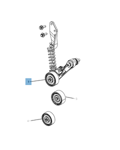 Verstelbare riemspanner voor Jeep Compass/Patriot