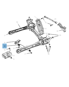 Achterste schokdemper 2 stuks voor Lancia Voyager