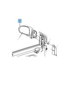 Buitenspiegel voor Jeep Compass/Patriot