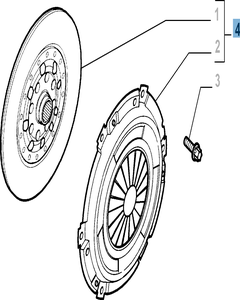 Set koppeling (koppelingsplaat en drukplaat) voor Fiat Croma