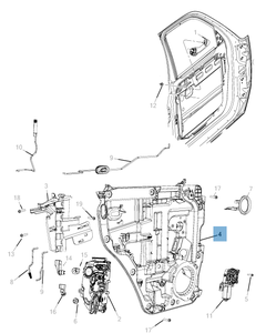 Raamopener achterzijde voor Jeep Cherokee