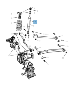 Schokdemper voor Jeep Wrangler