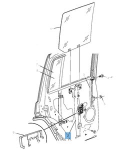 Raamopener achterzijde voor Jeep Commander