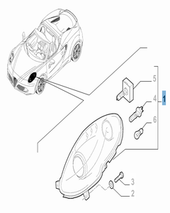 Linker voorlicht voor Alfa Romeo 4C