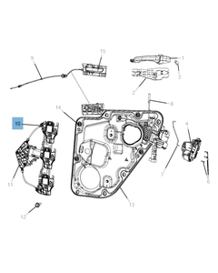 Raamopener achterzijde voor Jeep Grand Cherokee