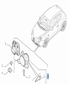 Linker mistlamp voor Alfa Romeo Mito