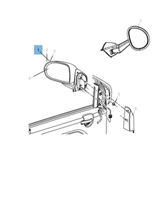 Buitenspiegel voor Jeep Compass/Patriot