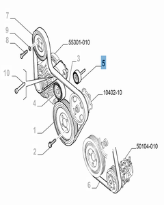 Vaste riemspanner voor Fiat en Fiat Professional