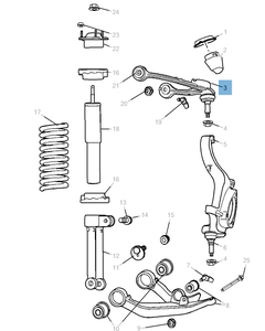 Schommelarm voor voorophanging boven voor Jeep Cherokee